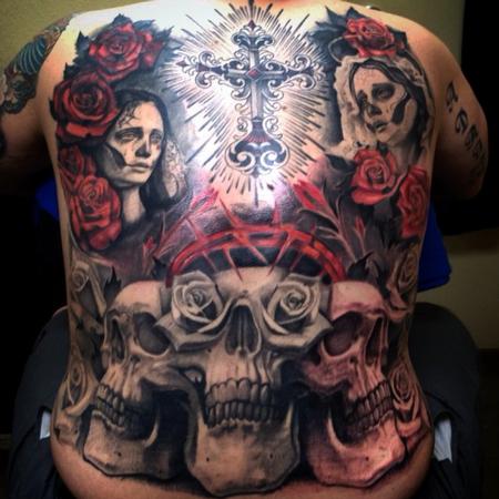 Tattoos - Day of Dead skulls - 99930